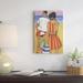 East Urban Home 'Beach Family' Painting Print on Canvas Metal in Orange/Yellow | 60 H x 40 W x 1.5 D in | Wayfair ESUR8073 37463172