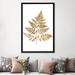 Andover Mills™ 'Graphic Gold Fern I' - Wrapped Canvas Graphic Art Print, Cotton in Green | 18 H x 12 W x 1.5 D in | Wayfair