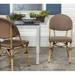 Bayou Breeze Karle Patio Dining Side Chair in White | 35 H x 18 W x 22 D in | Wayfair A5F42021F81D4538BBF85ABE9E6757F7