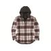 Carhartt Men's Rugged Flex Relaxed Fit Flannel Fleece Lined Hooded Shirt-Jac, Malt SKU - 680046