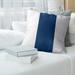 ArtVerse Houston Baseball Linen Striped Pillow Cover Linen in Gray/Blue/White | 14 H x 14 W x 1 D in | Wayfair MBS115-SLPG4LC