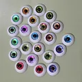 Lot de 2 paires de 11 couleurs 12mm/14mm jouet en peluche yeux d'animaux accessoires poupée