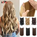 LUPU-Extensions de Cheveux Synthétiques Longs Ondulés Ligne de Poisson Fil Invisible Sans Clips