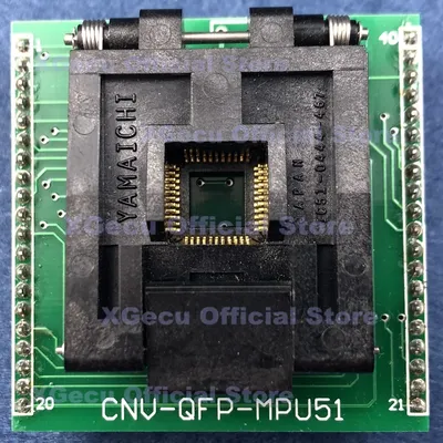 Adaptateur CNV-QFP-MPU51 LQFP44/VQFP44/QFP44/TQFP44-DIP40 support 8051 MCU pour TL866A TL866CS