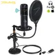 7RYMS Microphone USB à condensateur SR-AU01-K2 Kit de microphone pour ordinateur avec support