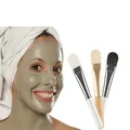Pinceau de maquillage professionnel en forme d'éventail pour masque facial brosse douce manche en