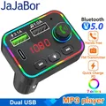 JaJaBor – transmetteur FM Bluetooth 5.0 pour voiture lecteur MP3 sans fil Kit mains libres pour