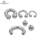 Boucles d'oreilles piercing en acier inoxydable ovale ine Hugsize anneau antarctique anneaux en
