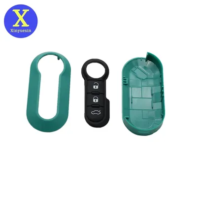 Xinyuexin-Étui à clé en plastique avec coussretours en caoutchouc coque de clé à distance