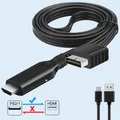 Adaptateur Full HD 1080P avec câble d'alimentation DC 5V pour PS2 vers HDMI compatible TV