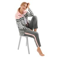 Hausanzug FEEL GOOD Gr. 20/21, grau (grau, rosé) Damen Homewear-Sets Hausanzüge