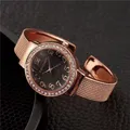 Montre de luxe avec biscuits pour femme or argent montres-bracelets élégantes pour femme