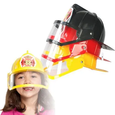 Casque de Pompier pour Enfant Chapeau Robe de Barrage Accessoires de ix Jouets 3 Couleurs