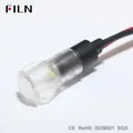 FL1P-8QW-2 8mm diamètre plastique ambre blanc rouge vert plastique 120v 220v 12v led veilleuse avec