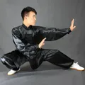 Uniformes traditionnels chinois Tai Chi Kung Fu Costumes de danse en Satin pour enfants et adultes