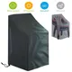 Housse anti-poussière de chaise empilée avec sac de rangement protection de meubles de Patio de