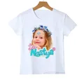 T-shirt imprimé Lovely Like Nastya pour filles vêtements d'été pour enfants vêtements Kawaii
