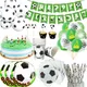 Vaisselle jetable verte de fête de Football fête d'anniversaire fête de Football garçon Baby