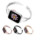 Bracelet fin pour Apple Watch Bracelet Bling pour femme Bracelet en métal iWatch SE Series 7 6