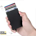 Rfid-Portefeuille Intelligent Porte-Cartes en Métal Mince et Mince Portefeuille Pop-Up Minimaliste