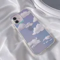 Coque de téléphone laser de luxe pour iPhone coque arrière souple TChancelier Cloud ReplGlitter