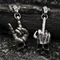 Collier rétro avec pendentif tête de mort pour hommes, bijoux Punk Rock, chaîne Antique, cadeau pour