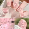 Nail Art Wearable False Spring Sakura Lovely Girl N64.Tips souhaits On Fake N64.Tips Wearing