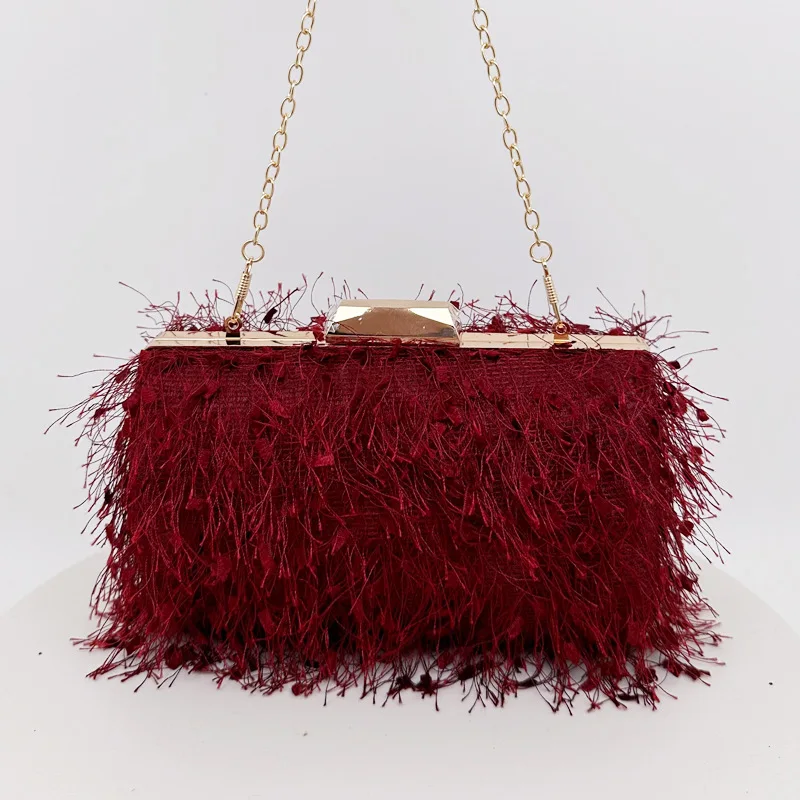 Sac à main à franges vintage avec pompon pour femme, sacs à main à la mode, portefeuille design de luxe, petit sac à bandoulière initié élégant, 2023