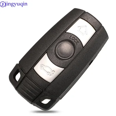Jingyuqin-Coque de clé de voiture à distance à 3 boutons Smart Blade Fob Case Cover BMW Série 1