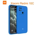 Xiaomi Redmi 10C coque en Silicone liquide pour coque Redmi 10 10A 10C avec Logo coque livraison