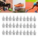 Chaussures de course durables argentées 30 pièces chaussures de course d'athlétisme de