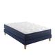 Ensemble matelas ressorts mémoire de forme, sommier pieds 140x200