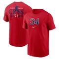 "T-shirt essentiel Nike David Ortiz rouge Boston Red Sox 2022 Hall of Fame pour homme"