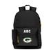 MOJO Black Green Bay Packers Personalized Campus Laptop Backpack