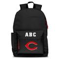 MOJO Black Cincinnati Reds Personalized Campus Laptop Backpack