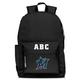 MOJO Black Miami Marlins Personalized Campus Laptop Backpack