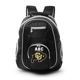 MOJO Black Colorado Buffaloes Personalized Premium Color Trim Backpack