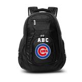 MOJO Black Chicago Cubs Personalized Premium Laptop Backpack