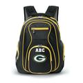 MOJO Black Green Bay Packers Personalized Premium Color Trim Backpack
