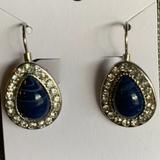 Jessica Simpson Jewelry | Jessica Simpson Lapis Lazuli Earrings. 1-1/4" Drop. (138) | Color: Blue/Silver | Size: Os