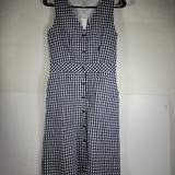 J. Crew Dresses | J. Crew Black And White Gingham Dress Black White Sz 0 A17 | Color: Black/White | Size: 0