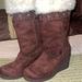 American Eagle Outfitters Shoes | American Eagle 8.5 Brown Suede Beaded Winter Boots | Color: Brown/Cream | Size: 8.5