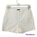 American Eagle Outfitters Shorts | American Eagle Outfitters White Hi-Rise Shortie Shorts Size 4 | Color: Tan/White | Size: 4