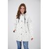 Regenjacke DEPROC ACTIVE "Friesennerz HALIFAX UMBRELLA", Damen, Gr. 40/42 (M), weiß, Obermaterial: 100% Polyurethan; Futter: 100% Polyester, casual, figurumspielend, Langarm gerader Abschluss mit Druckknopf, Jacken, auch in Großen Größen erhältlich