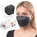 100 pcs HARD FFP2 Face Masks | Made in Germany | Germany's No.1 Mask Brand | CE Certified | 99.5% PFE | Oeko-Tex Standard 100 | Disposable Individually Packaged - White Dots - Pack of 100