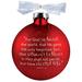The Holiday Aisle® Believe Swirl Ball Ornament Glass in Red | 3.5 H x 3.5 W x 3.5 D in | Wayfair CDBB5A6C726D415BA57840F5DA196305