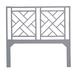 Bayou Breeze Cowden Chippendale Open-Frame Headboard Wicker/Rattan in Gray | 60 H x 63 W x 1.5 D in | Wayfair D8EA6B637A0C4AA792569C4C7097FE2A