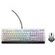 Alienware Dell 510K Low-Profile RGB Mechanical Gaming Keyboard - AW510K (Lunar Light) & Dell 610M Wired/Wireless Gaming Mouse - AW610M (Lunar Light), White