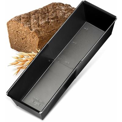 Zenker Brotbackform ausziehbar (28 - 40 cm x 16 cm), Kastenform, für saftige Brote und Kuchen,