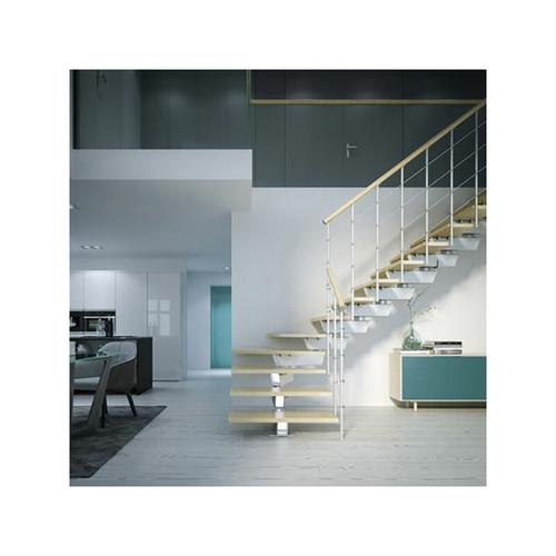 viertelgewendelte Treppe – Breite 85cm – 14 Stufen – KNOCK85/L/BB/RV/14